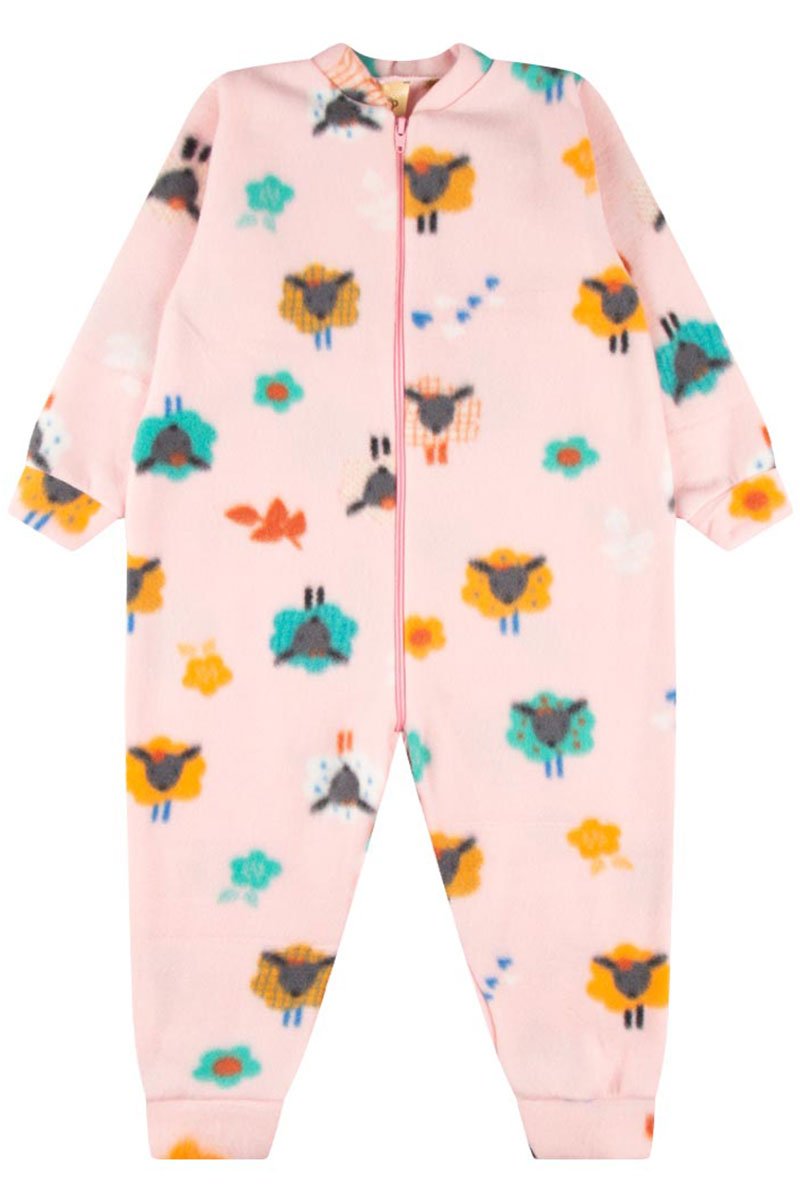Macacão Infantil Soft Ovelhinhas Rosa
